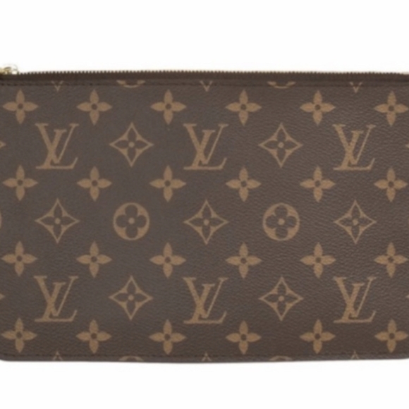 LOUIS VUITTON MONOGRAM NEVERFULL MM POCHETTE - Picture 1 of 9